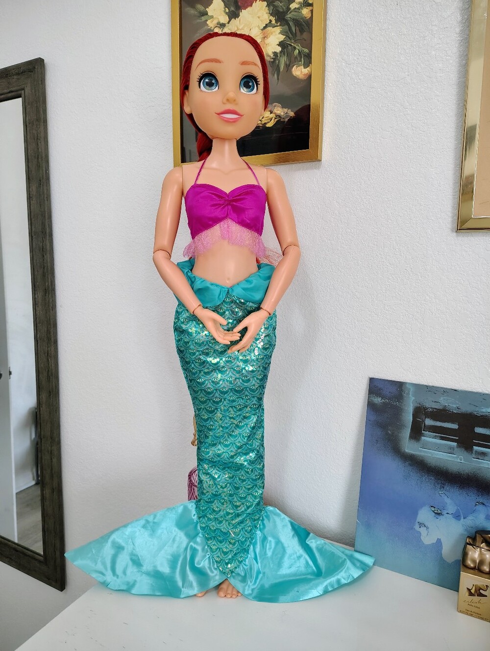 Disney Princess Ariel Doll Playdate 32” Tall & Poseable, My Size Articulated